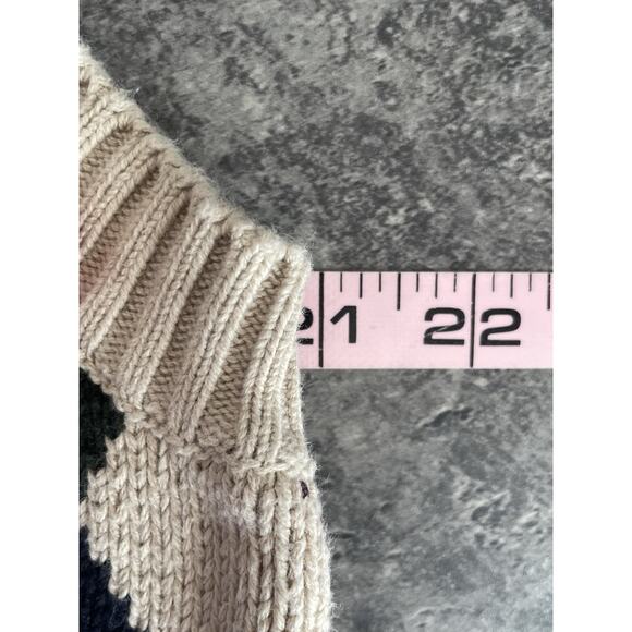 Vest Sweater Vest Mens L Golf 90s Preppy Academia Cricket Nautical Old Money VTG - Picture 5 of 7